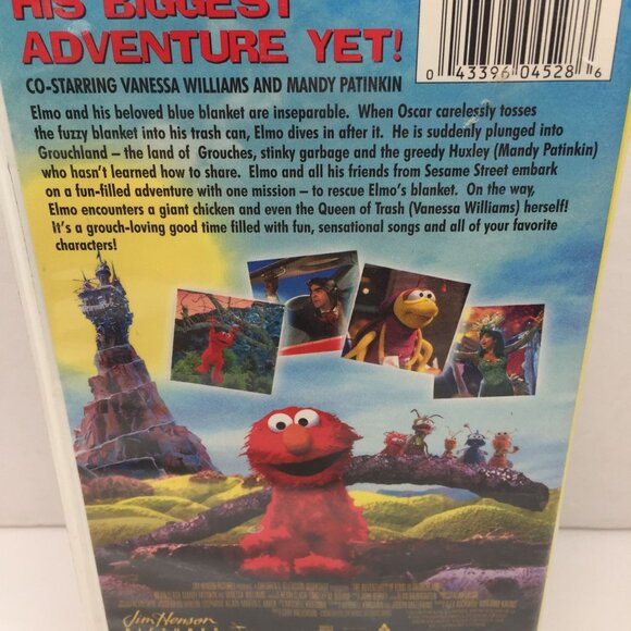 Vintage Sesame Street The Adventures Of Elmo In Grouchland VHS 1999 Clamshell - Picture 5 of 6